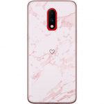 Mobiele hoes voor OnePlus 7 met Roze Hart ontwerp Mobiele hoes voor OnePlus 7 met Roze Hart ontwerp