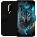 Portemonnee-hoesje voor OnePlus 7 Pro met Wolf ontwerp