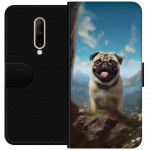 Portemonnee-hoesje voor OnePlus 7 Pro met Blije Hond ontwerp Portemonnee-hoesje voor OnePlus 7 Pro met Blije Hond ontwerp