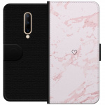 Portemonnee-hoesje voor OnePlus 7 Pro met Roze Hart ontwerp