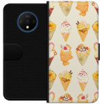 Portemonnee-hoesje voor OnePlus 7T met Glasachtig ontwerp