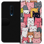 Portemonnee-hoesje voor OnePlus 7T Pro met Kattenpatroon ontwerp
