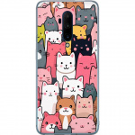 Mobiele hoes voor OnePlus 7T Pro met Kattenpatroon ontwerp