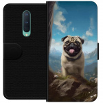Portemonnee-hoesje voor OnePlus 8 met Blije Hond ontwerp