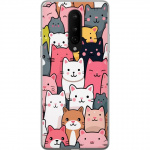 Mobiele hoes voor OnePlus 8 met Kattenpatroon ontwerp