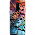 Mobiele hoes voor OnePlus 8 met Metallic patroon ontwerp