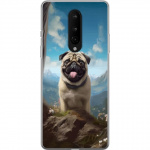 Mobiele hoes voor OnePlus 8 met Blije Hond ontwerp Mobiele hoes voor OnePlus 8 met Blije Hond ontwerp