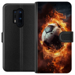 Portemonnee-hoesje voor OnePlus 8 Pro met Voetbal ontwerp