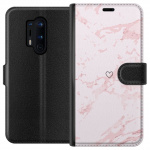 Portemonnee-hoesje voor OnePlus 8 Pro met Roze Hart ontwerp