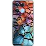 Mobiele hoes voor OnePlus Ace Racing met Metallic patroon ontwerp