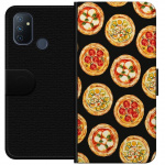 Portemonnee-hoesje voor OnePlus Nord N100 met Pizza ontwerp