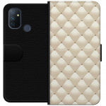 Portemonnee-hoesje voor OnePlus Nord N100 met Goudglans ontwerp