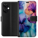Portemonnee-hoesje voor OnePlus Nord CE3 met Magische bloemen ontwerp