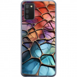Mobiele hoes voor Samsung Galaxy A02s met Metallic patroon ontwerp