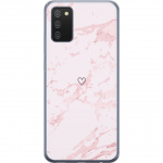 Mobiele hoes voor Samsung Galaxy A02s met Roze Hart ontwerp