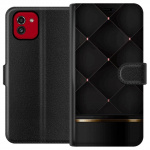 Portemonnee-hoesje voor Samsung Galaxy A03 met Luxe lijn ontwerp