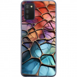 Mobiele hoes voor Samsung Galaxy A03s met Metallic patroon ontwerp