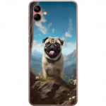 Mobiele hoes voor Samsung Galaxy A04 met Blije Hond ontwerp