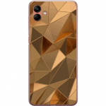Mobiele hoes voor Samsung Galaxy A04 met 3D Goud ontwerp