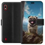 Portemonnee-hoesje voor Samsung Galaxy A10 met Blije Hond ontwerp Portemonnee-hoesje voor Samsung Galaxy A10 met Blije Hond ontwerp