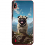 Mobiele hoes voor Samsung Galaxy A10 met Blije Hond ontwerp