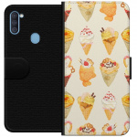 Portemonnee-hoesje voor Samsung Galaxy A11 met Glasachtig ontwerp