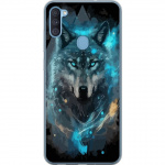Mobiele hoes voor Samsung Galaxy A11 met Wolf ontwerp