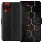 Portemonnee-hoesje voor Samsung Galaxy A12 met Luxe Patroon ontwerp