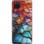 Mobiele hoes voor Samsung Galaxy A12 met Metallic patroon ontwerp