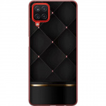 Mobiele hoes voor Samsung Galaxy A12 met Luxe lijn ontwerp