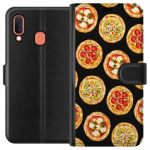 Portemonnee-hoesje voor Samsung Galaxy A20e met Pizza ontwerp