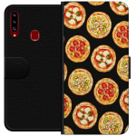 Portemonnee-hoesje voor Samsung Galaxy A20s met Pizza ontwerp Portemonnee-hoesje voor Samsung Galaxy A20s met Pizza ontwerp