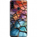 Mobiele hoes voor Samsung Galaxy A20s met Metallic patroon ontwerp