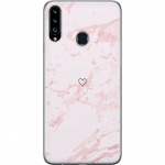 Mobiele hoes voor Samsung Galaxy A20s met Roze Hart ontwerp