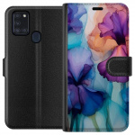 Portemonnee-hoesje voor Samsung Galaxy A21s met Magische bloemen ontwerp