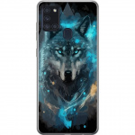 Mobiele hoes voor Samsung Galaxy A21s met Wolf ontwerp Mobiele hoes voor Samsung Galaxy A21s met Wolf ontwerp