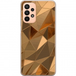 Mobiele hoes voor Samsung Galaxy A23 5G met 3D Goud ontwerp
