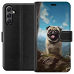 Portemonnee-hoesje voor Samsung Galaxy A24 4G met Blije Hond ontwerp Portemonnee-hoesje voor Samsung Galaxy A24 4G met Blije Hond ontwerp
