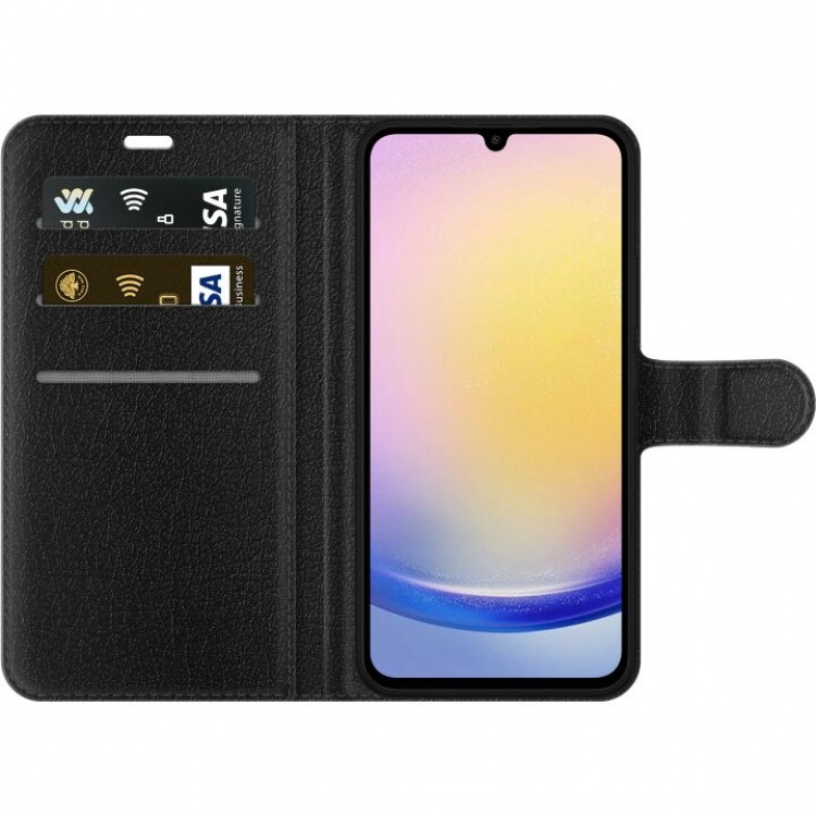 Portemonnee-hoesje voor Samsung Galaxy A25 met Bloemen ontwerp Portemonnee-hoesje voor Samsung Galaxy A25 met Bloemen ontwerp