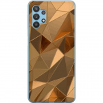 Mobiele hoes voor Samsung Galaxy A32 5G met 3D Goud ontwerp