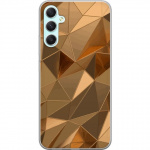 Mobiele hoes voor Samsung Galaxy A34 met 3D Goud ontwerp