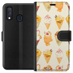 Portemonnee-hoesje voor Samsung Galaxy A40 met Glasachtig ontwerp