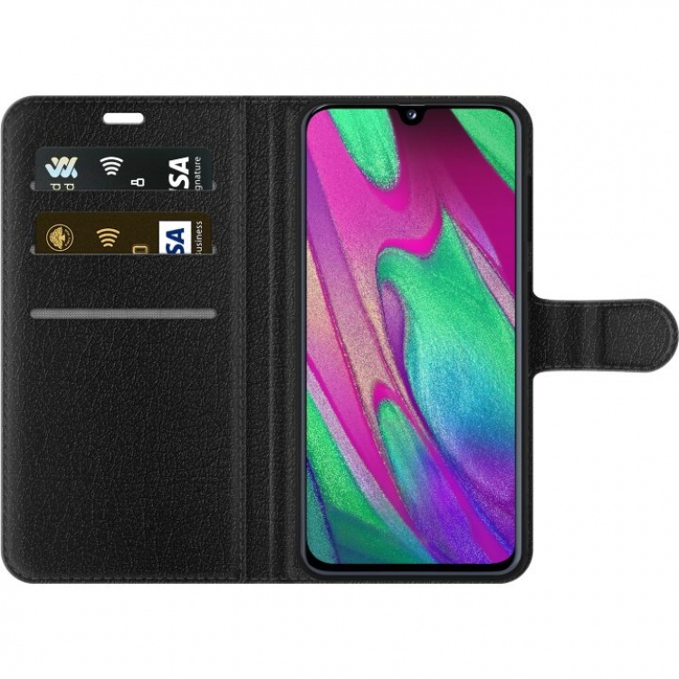 Portemonnee-hoesje voor Samsung Galaxy A40 met Roze Hart ontwerp Portemonnee-hoesje voor Samsung Galaxy A40 met Roze Hart ontwerp