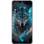 Mobiele hoes voor Samsung Galaxy A40 met Wolf ontwerp