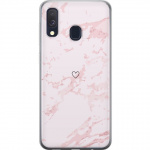Mobiele hoes voor Samsung Galaxy A40 met Roze Hart ontwerp