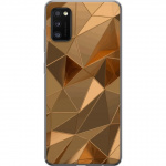 Mobiele hoes voor Samsung Galaxy A41 met 3D Goud ontwerp