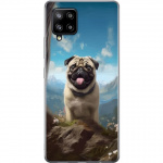 Mobiele hoes voor Samsung Galaxy A42 5G met Blije Hond ontwerp