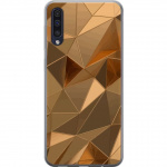 Mobiele hoes voor Samsung Galaxy A50 met 3D Goud ontwerp