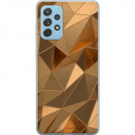 Mobiele hoes voor Samsung Galaxy A52 5G met 3D Goud ontwerp