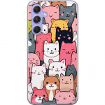 Mobiele hoes voor Samsung Galaxy A54 met Kattenpatroon ontwerp